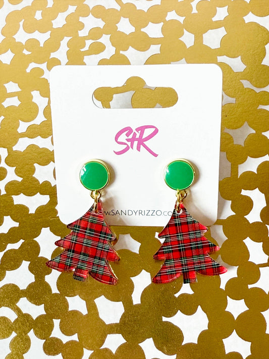 Red Plaid Petite Tree