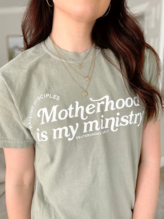 Motherhood Is My Ministry Comfort Colors® Graphic Tee