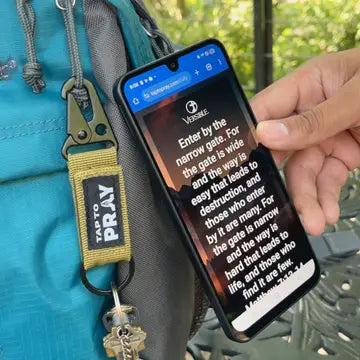 Tactical Carabiner Keychain Tap To Pray