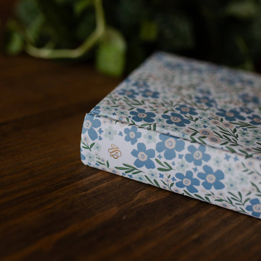 Blue Poppies ESV Single Column Journaling Bible®
