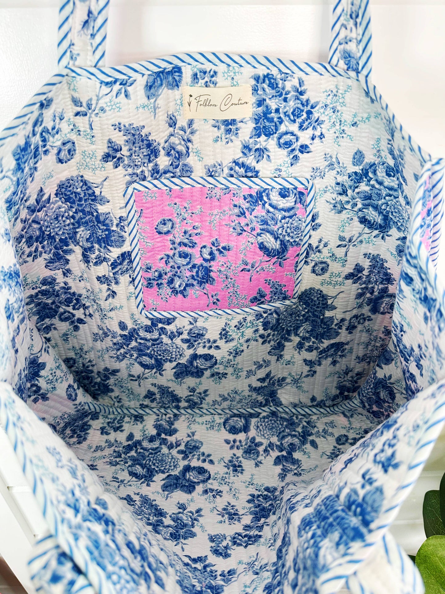 Quilted Tote Bags | Cottage Floral Bag | Tote Beach Bags