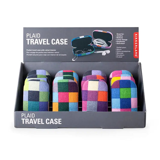 Plaid Travel Case, Assorted