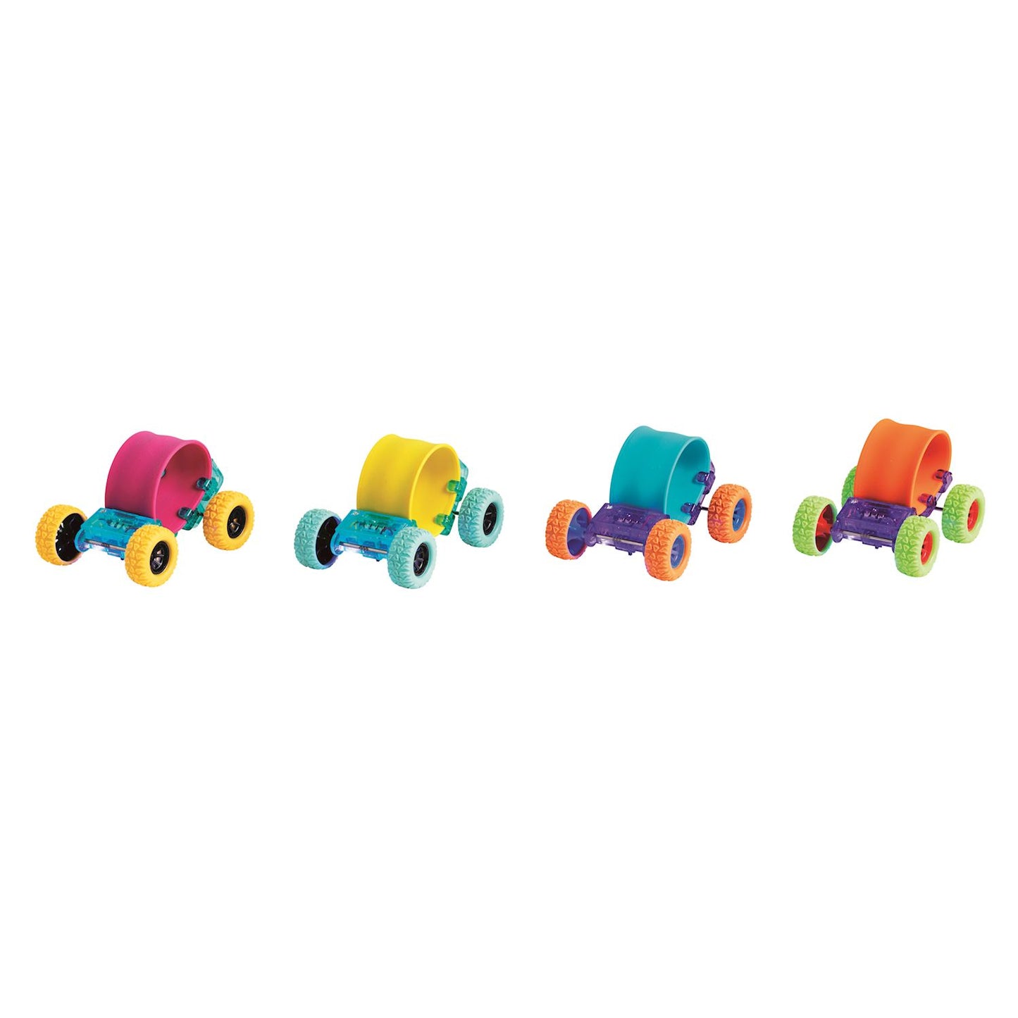 LED light-up slap band skateboard toy for kids with rolling wheels