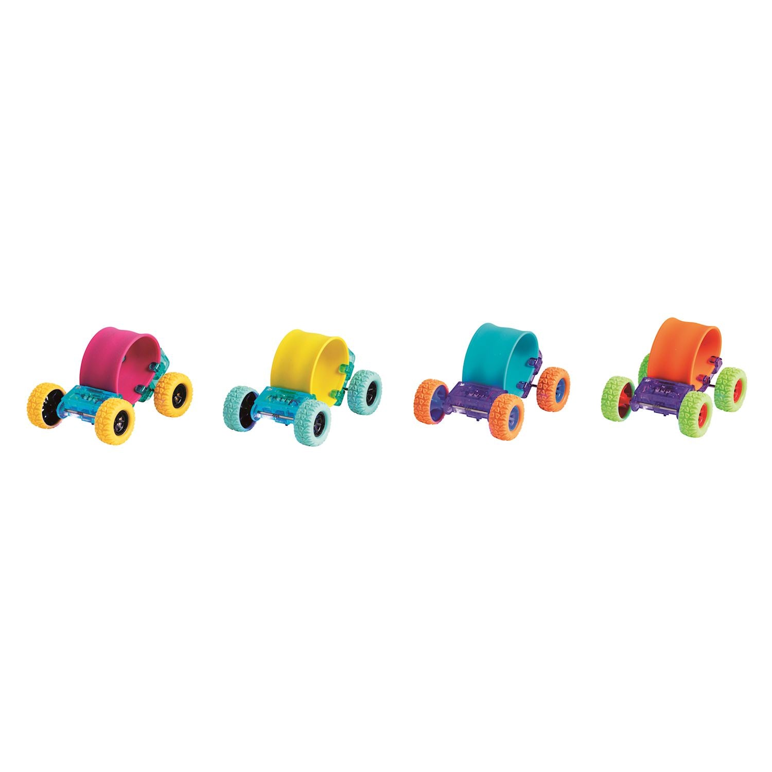 LED light-up slap band skateboard toy for kids with rolling wheels
