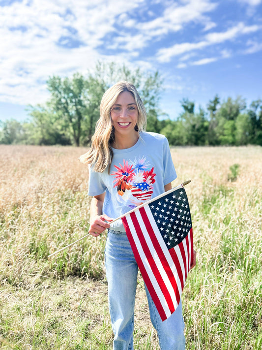 Patriotic Chicken Tee