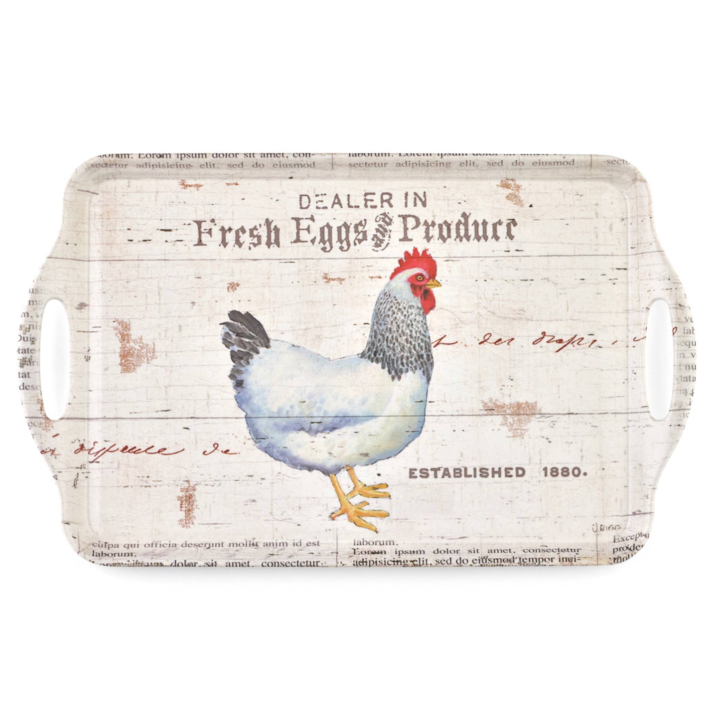 On The Farm Large Handled Tray