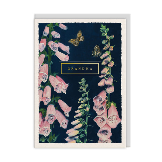 Midnight Garden Grandma Card