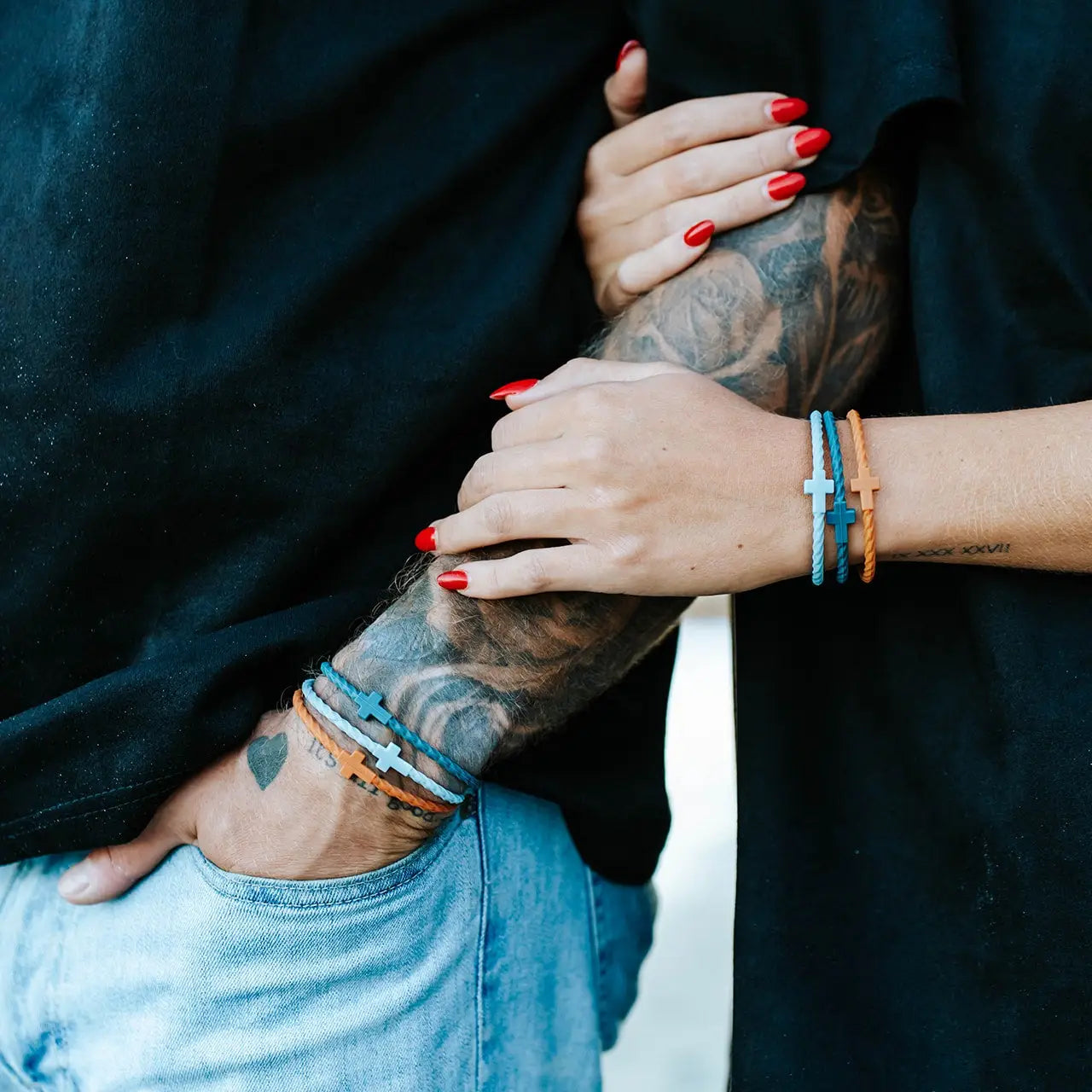 Infinity Cross Bracelets