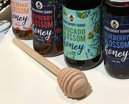 Wooden Honey Dipping Wands