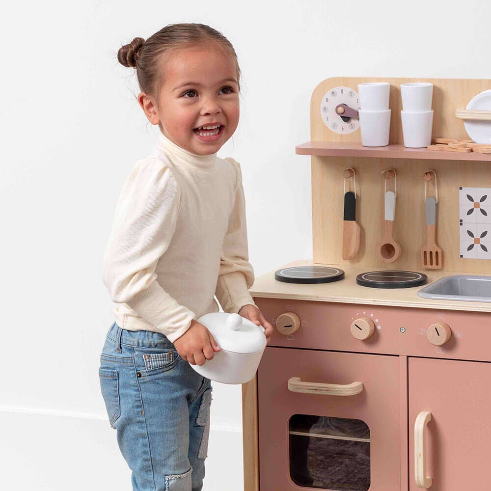 Wooden Play Kitchen Set