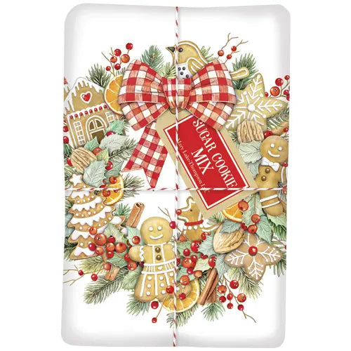 Gingerbread Wreath Sugar Cookie Mix w/ Tea Towel