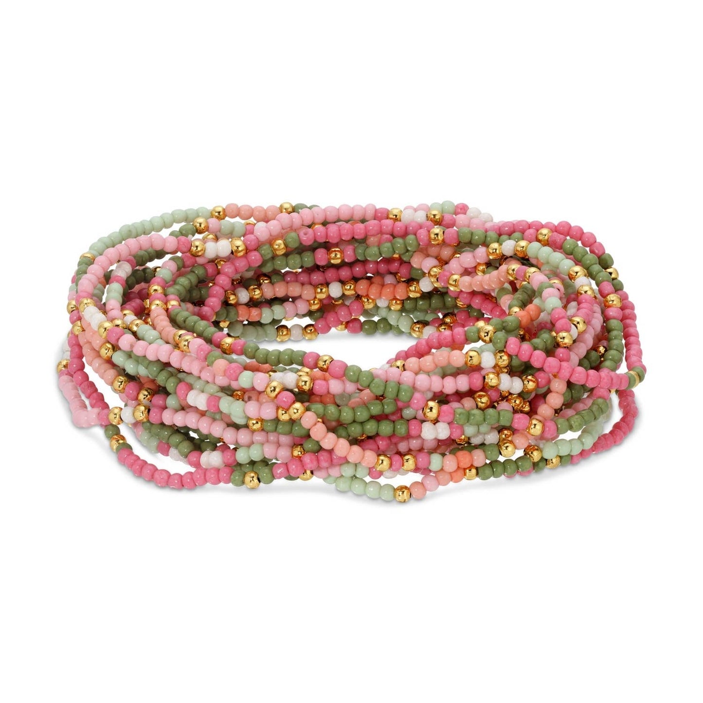 Asst 2mm Stretch Seed Bead Bracelets