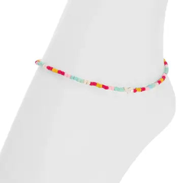 Seaside Pearl Seed Bead Anklet