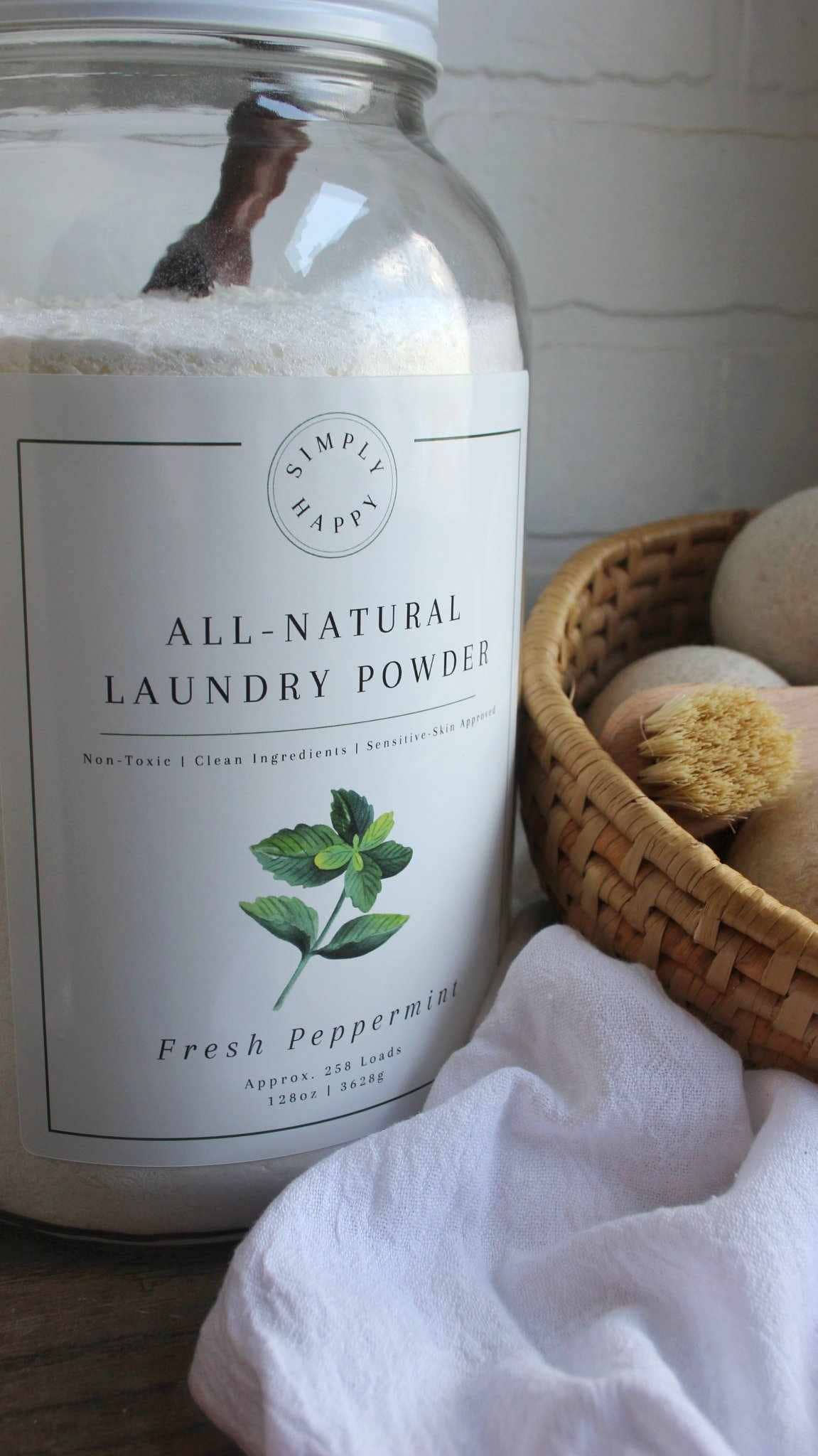 Fresh Peppermint All-Natural Laundry Powder
