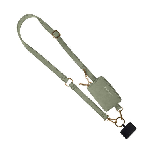Sage - Sage Pouch Clip & Go Strap with Pouch Brushed Vegan Leather Collection