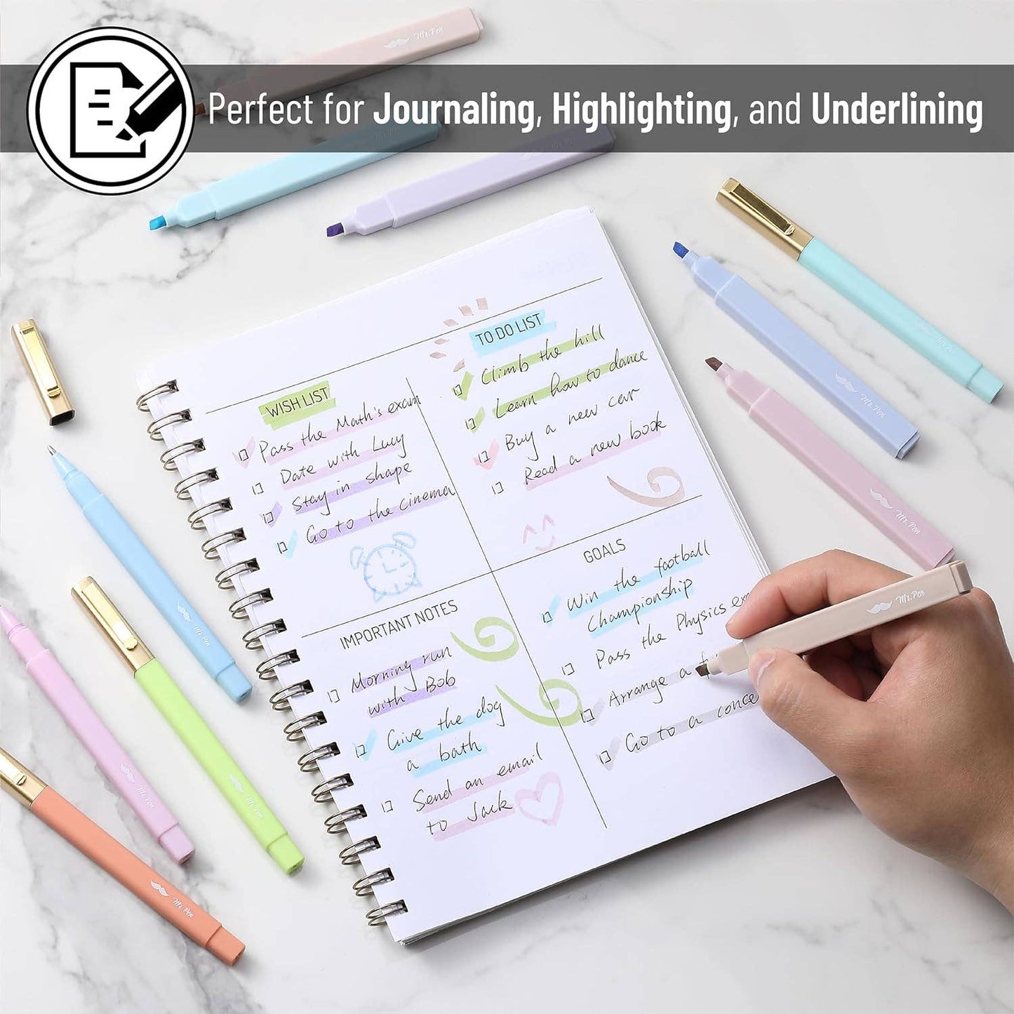 Pastel Bible Highlighters & Pens