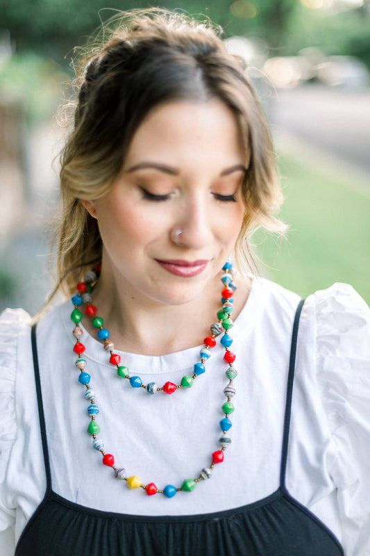 Traditional African Beads Necklace