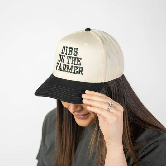 Western 'Dibs on the Farmer' Women's Embroidered Trucker Hat
