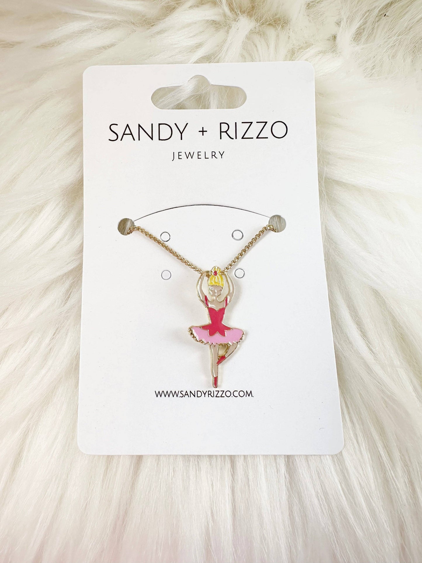 Enamel Ballerina Necklace