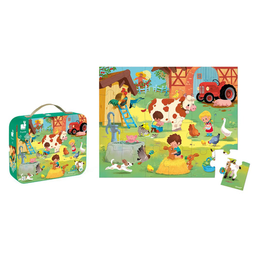 A Day at the Farm Puzzle 20 pcs
