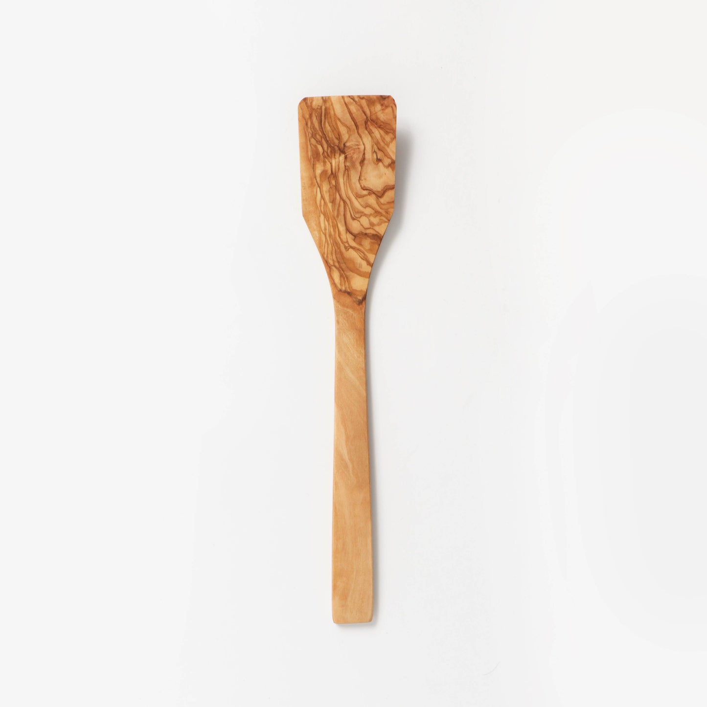 Curved Olive Wood Turner – Handmade Spatula for Cooking