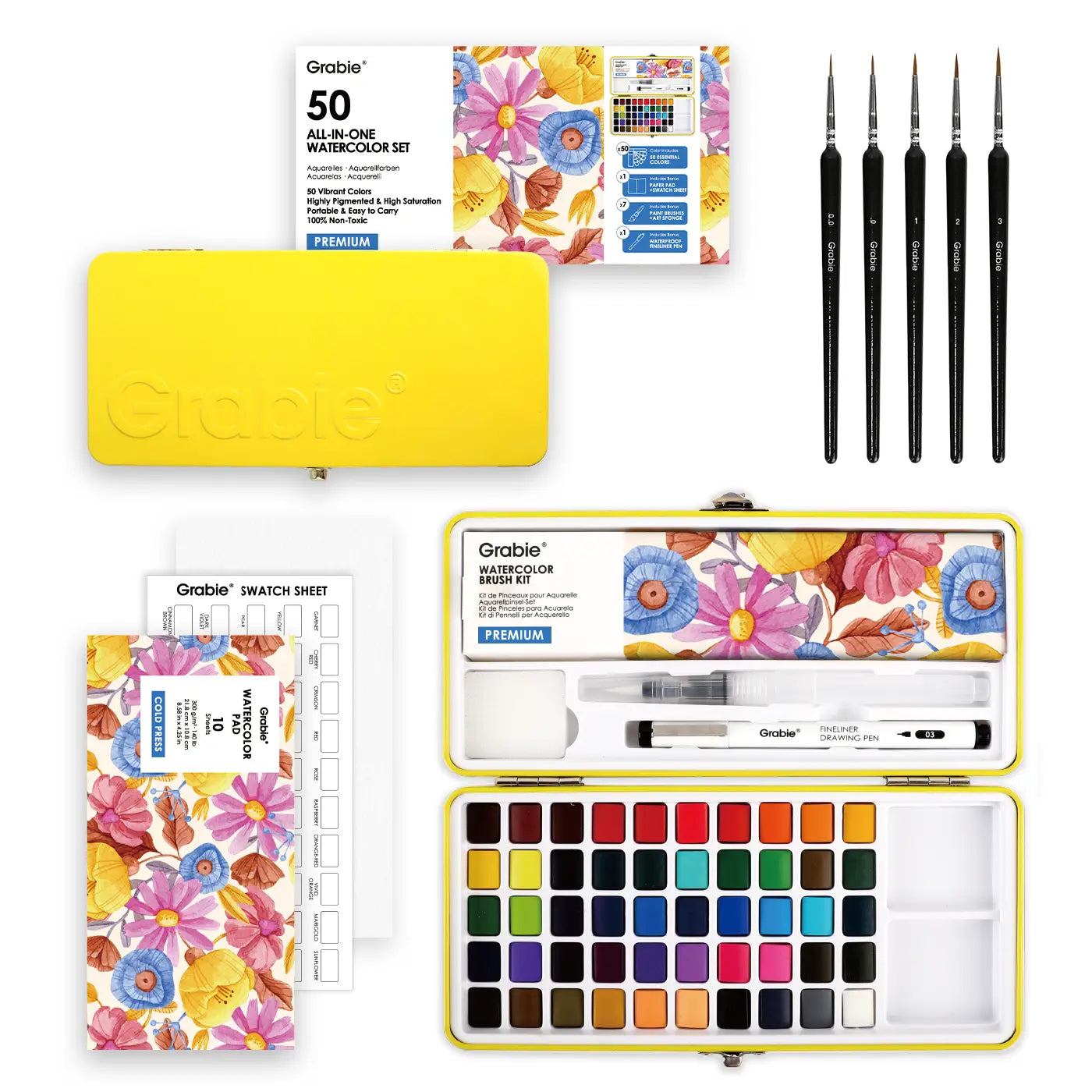 All-in-One Premium Watercolor Set of 50