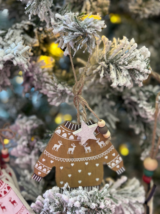 Wood Sweater Ornament