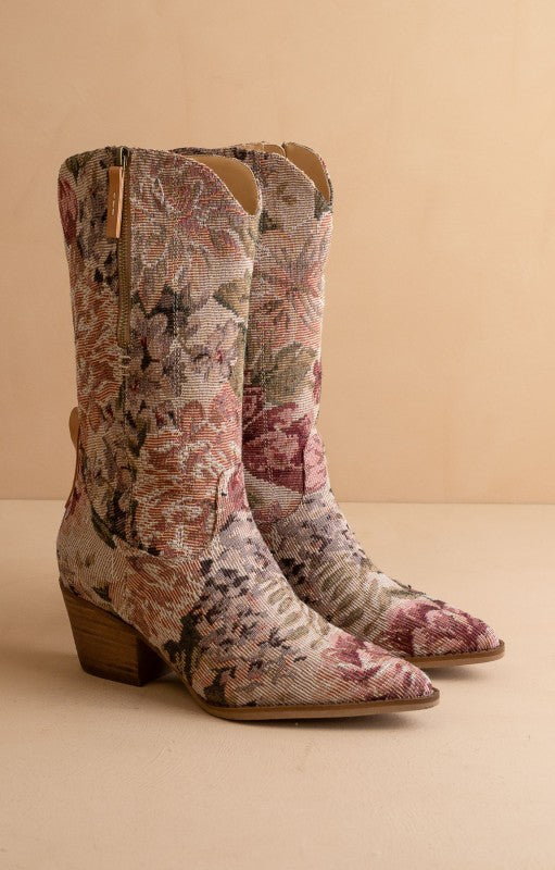 The Everly Floral  Boot