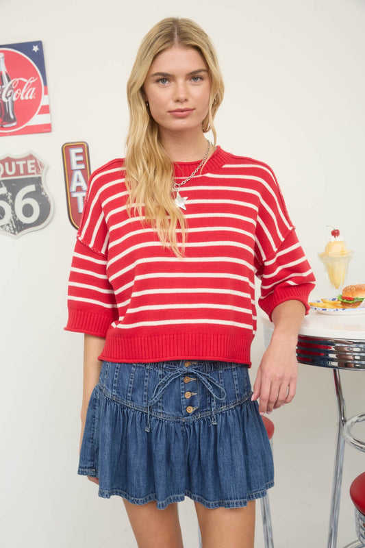 The Laurel Stripe Knit