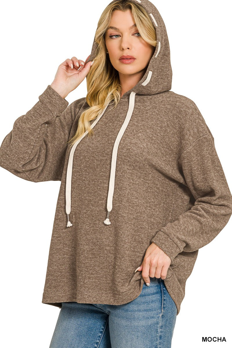 Weekends Away Soft Brushed Hacci Hoodie – 3 Colors