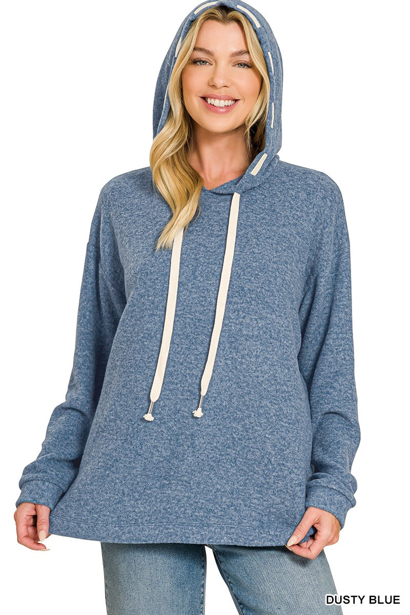 Weekends Away Soft Brushed Hacci Hoodie – 3 Colors