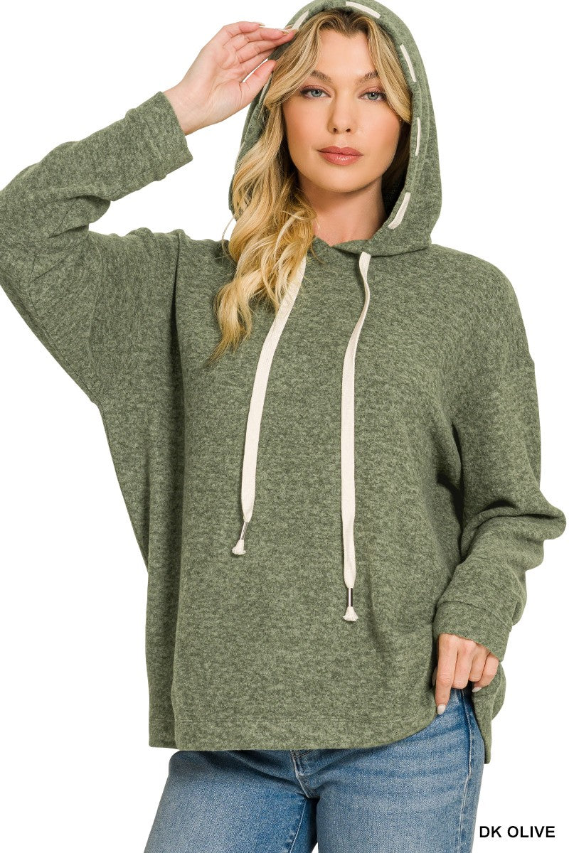 Weekends Away Soft Brushed Hacci Hoodie – 3 Colors