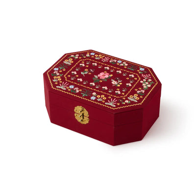 Embroidered Jewelry Box