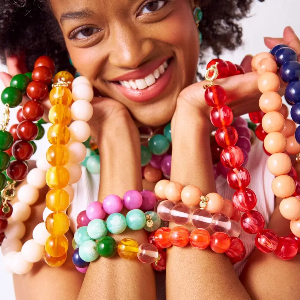 The Miriam Oversized Resin Stretch Bracelet