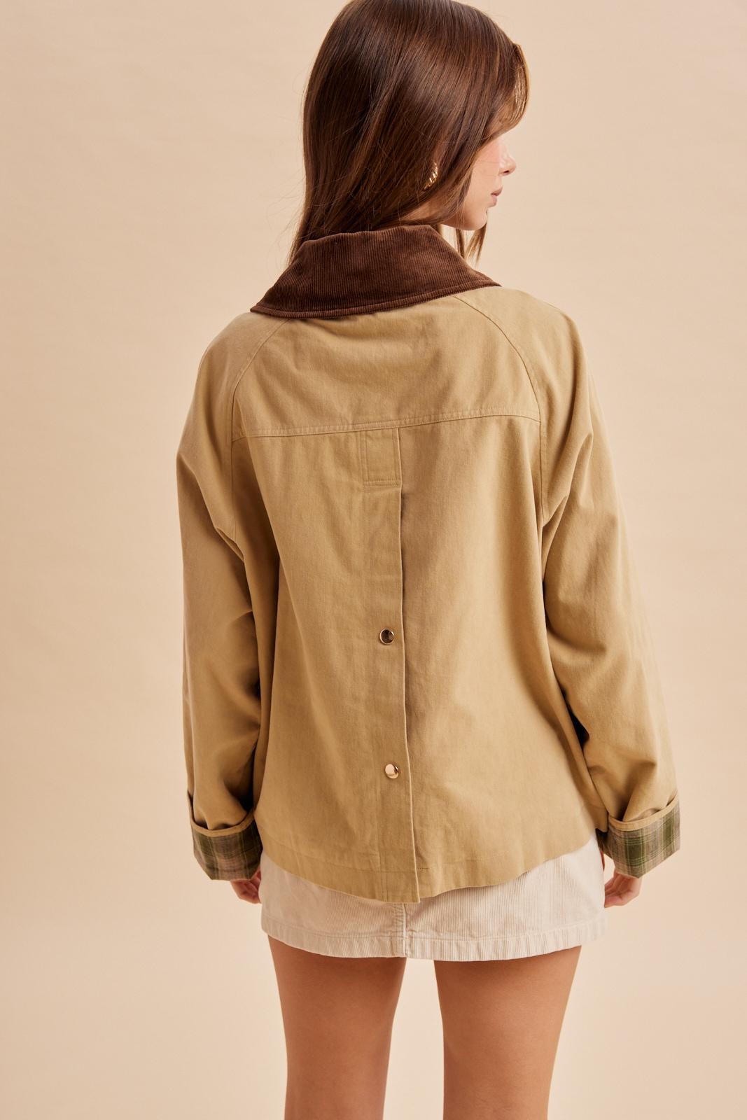 The Hadley Cotton Barn Jacket – Tartan Lined