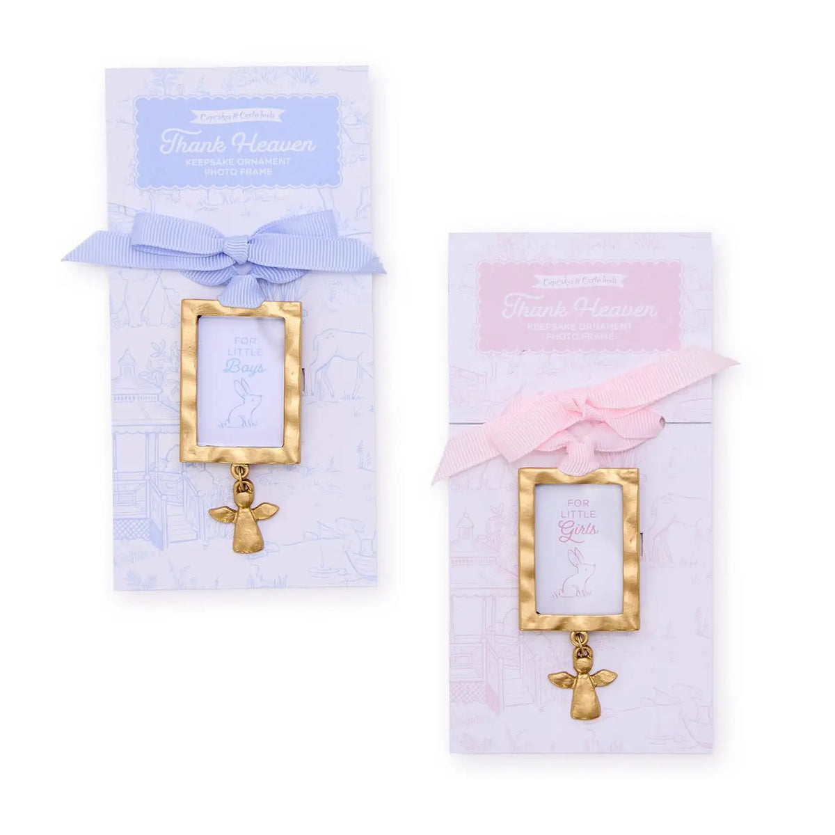 Thank Heaven Baby Keepsake Ornament Photo Frame