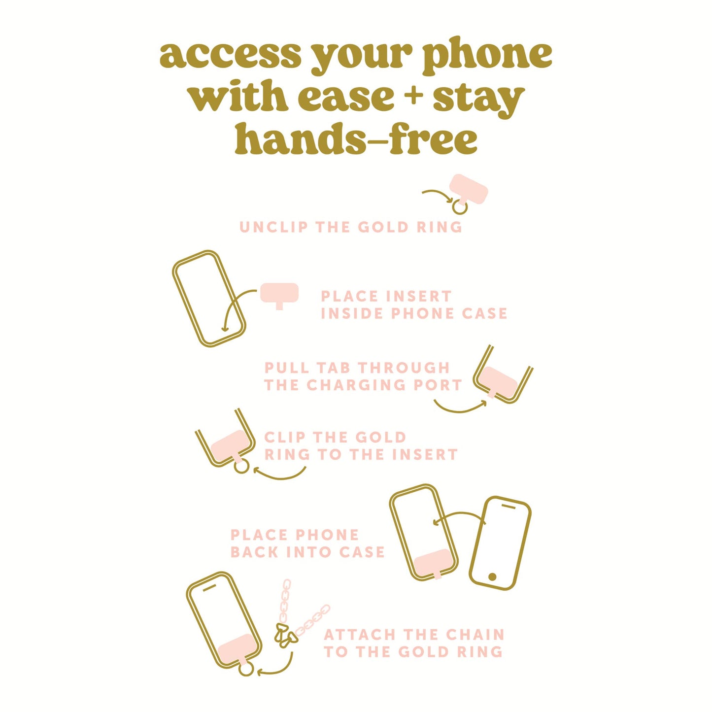 Hold the Phone Chain Crossbody