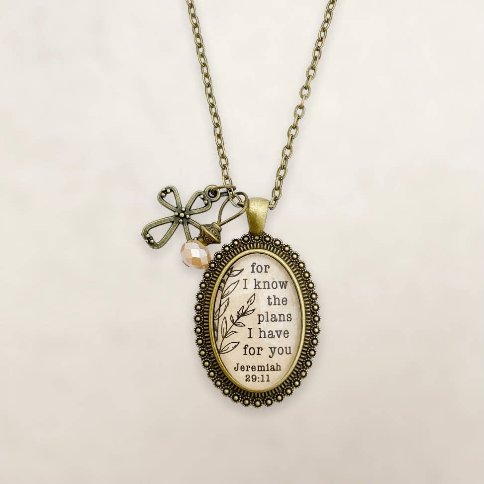 For I know the plans I have for you - Jeremiah 29:11 pendant