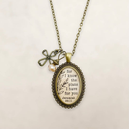 For I know the plans I have for you - Jeremiah 29:11 pendant