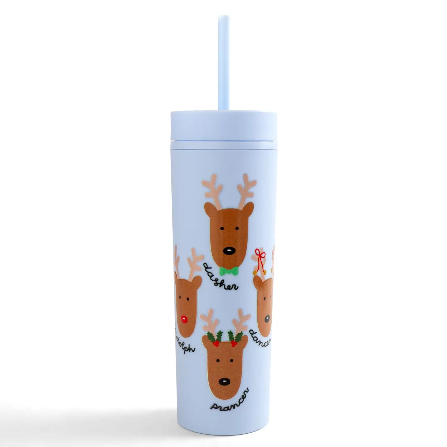 Santa's Reindeer Tumbler Acrylic