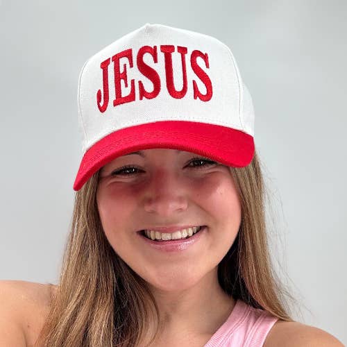 Red JESUS Cap