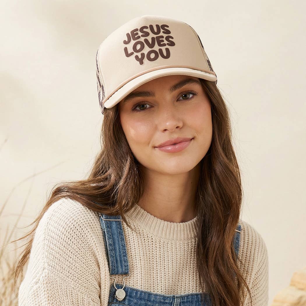 JESUS LOVES YOU Trucker Hat