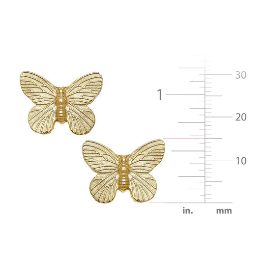 Gold Butterfly Stud Earrings | Susan Shaw