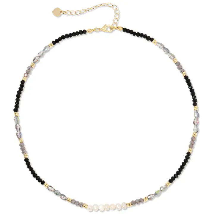 Sparkle & Shine Pearl Accented Collar Necklace