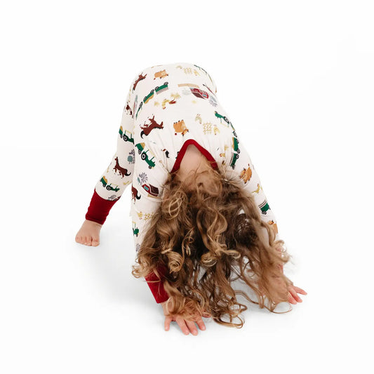 3-6 m On the Farm Bamboo Convertible Baby Pajama