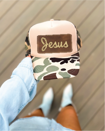 Jesus Camo Trucker Hat