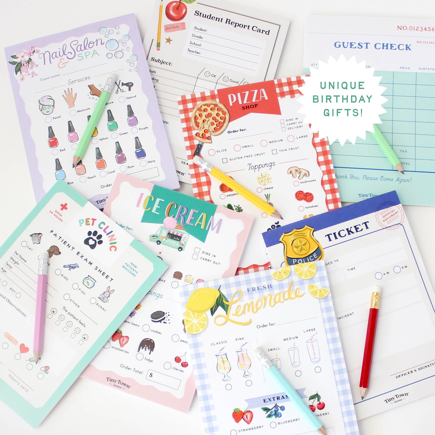 Guest Check Inklings Tiny Town™ Play Notepad