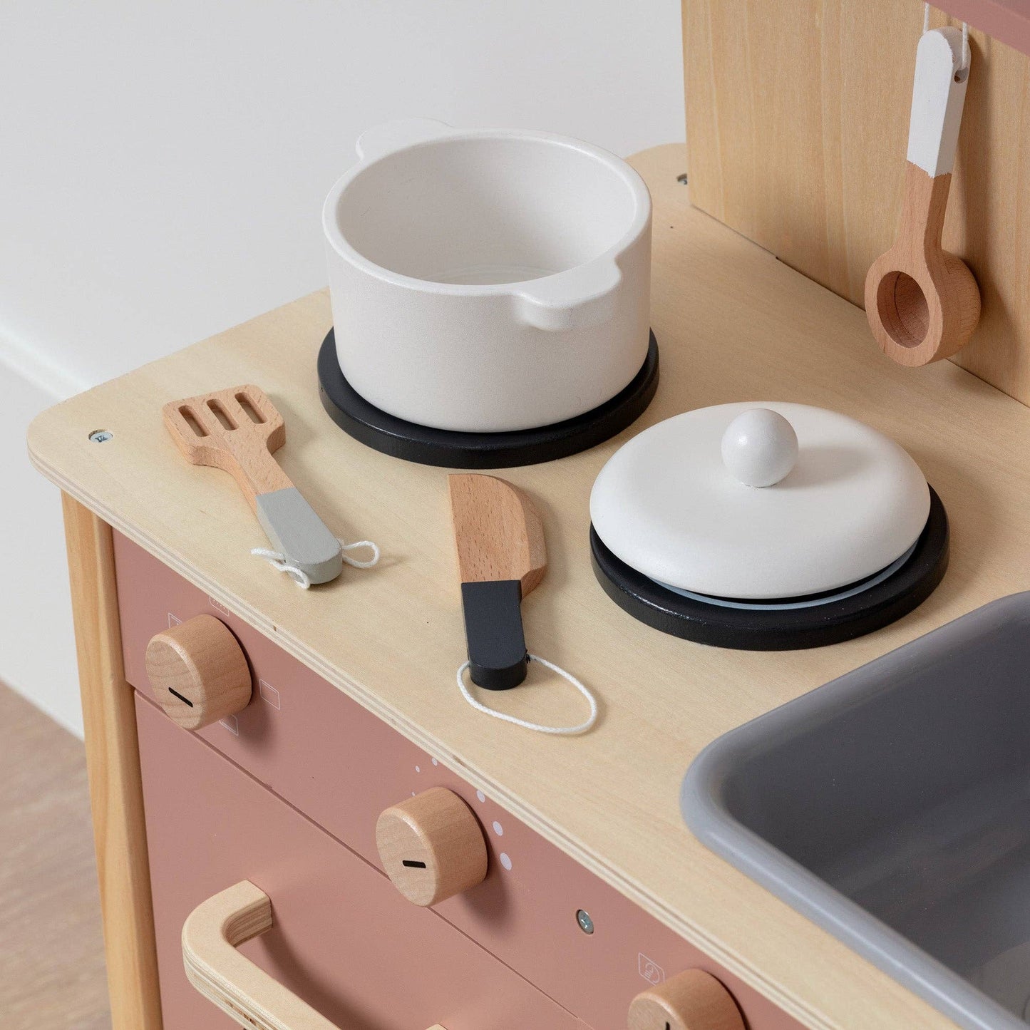 Wooden Play Kitchen Set