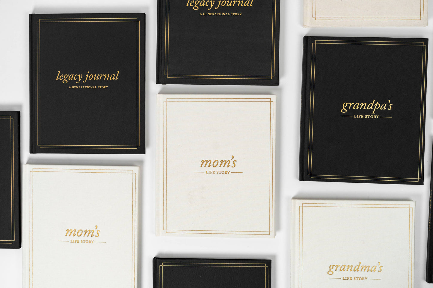 MOM Tell Me Your Story Journal - Linen Bound Life Story Book