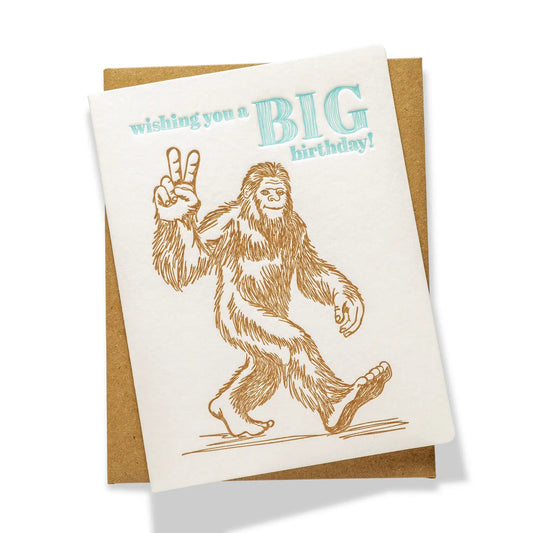 Big Foot Birthday Card